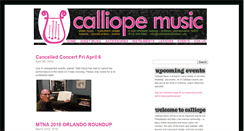 Desktop Screenshot of calliopemusicstore.com